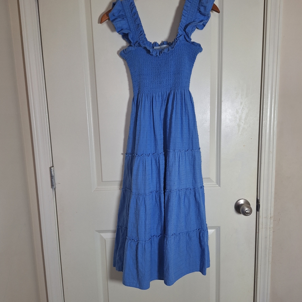 Hill House Home The Elli Nap Dress in Hydrangea Blue Size XXXS